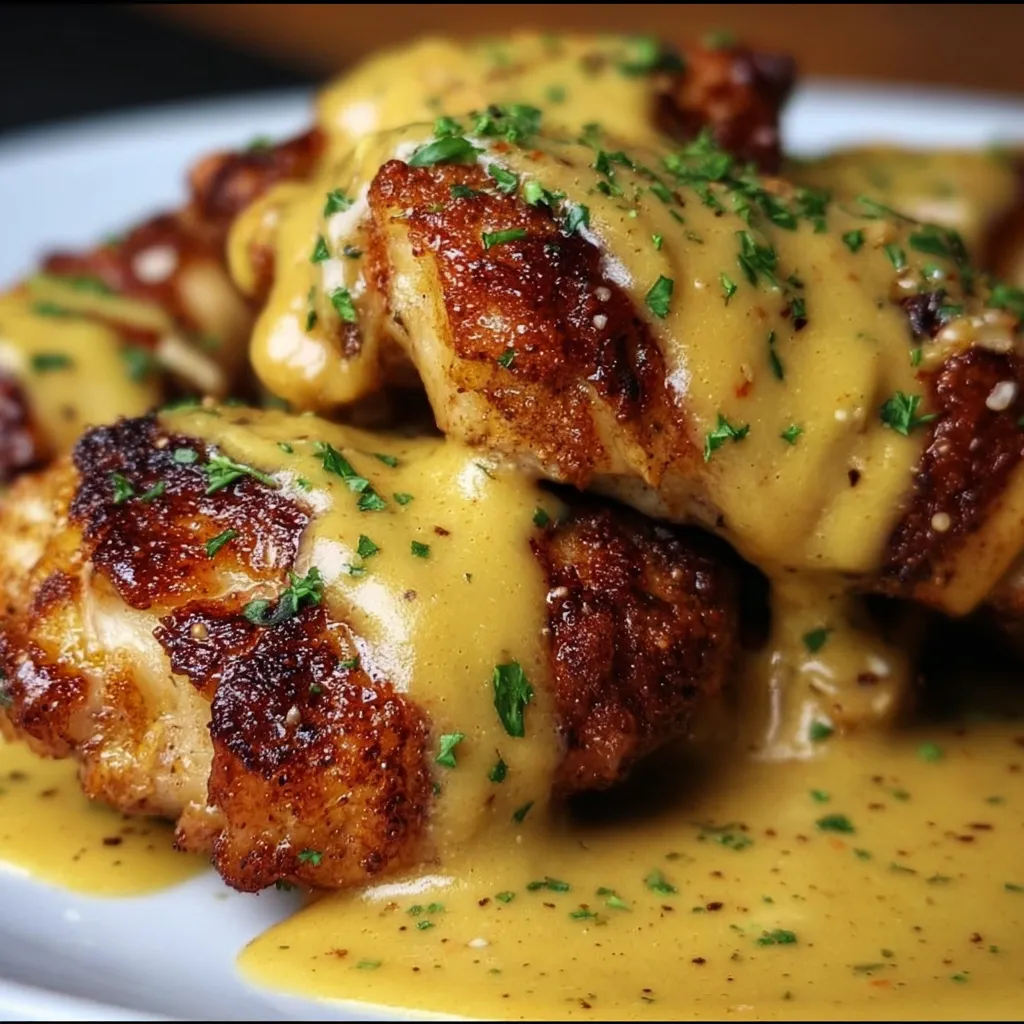 Pretzel Chicken with Mustard-Cheddar Sauce: An Amazing Ultimate Recipe - secondary view